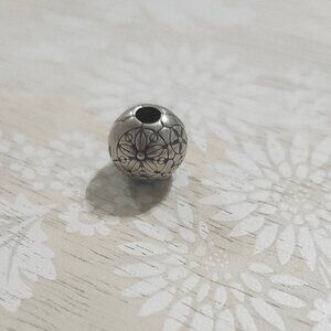 Pandora Sterling Silver Da Vinci Flower Clip Charm Bead